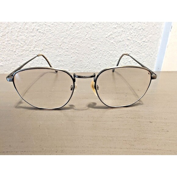 Unbranded 50018 Silver Eyeglasses Frames Eyewear Design Nosepad Needs Repair - Picture 2 of 11